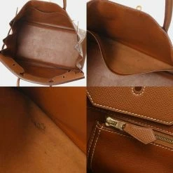 Hermes Brown Courchevel Leather Gold Hardware Birkin 40 Bag For Women -Deals Hermes Store luxury women hermes used handbags p634502 010