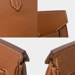 Hermes Brown Courchevel Leather Gold Hardware Birkin 40 Bag For Women -Deals Hermes Store luxury women hermes used handbags p634502 012
