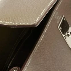 Hermes Etoupe Epsom Leather Palladium Finish Kelly Sellier 28 Bag For Women 31 Hermes Etoupe Epsom Leather Palladium Finish Kelly Sellier 28 Bag For Women -Deals Hermes Store luxury women hermes used handbags p635825 014