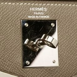 Hermes Etoupe Epsom Leather Palladium Finish Kelly Sellier 28 Bag For Women 37 Hermes Etoupe Epsom Leather Palladium Finish Kelly Sellier 28 Bag For Women -Deals Hermes Store luxury women hermes used handbags p635825 022