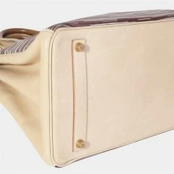 Hermes Vibrato & Parchemin Nepal Box Calf Birkin 35 GHW For Women -Deals Hermes Store luxury women hermes used handbags p636150 001