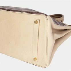 Hermes Vibrato & Parchemin Nepal Box Calf Birkin 35 GHW For Women -Deals Hermes Store luxury women hermes used handbags p636150 003