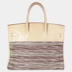 Hermes Vibrato & Parchemin Nepal Box Calf Birkin 35 GHW For Women -Deals Hermes Store luxury women hermes used handbags p636150 005