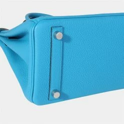 Hermes Bleu Zanzibar Togo Birkin 25 PHW For Women -Deals Hermes Store luxury women hermes used handbags p636160 007