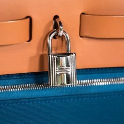 Hermes Bi Color Toile Canvas/Vache Leather Herbag Zip 31 Bag For Women -Deals Hermes Store luxury women hermes used handbags p63657 012