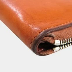 Hermes Azap Long Hose Motif Women's Fjord Leather Wallet (bi-fold) Brow BF544547 For Women -Deals Hermes Store luxury women hermes used handbags p637266 003