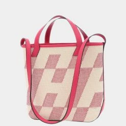 Hermes H Ambie PM 2Way Tote Toile Swift Fran Boise Z Engraved Bag For Women -Deals Hermes Store luxury women hermes used handbags p637287 001