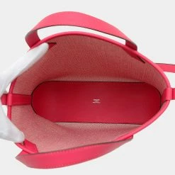 Hermes H Ambie PM 2Way Tote Toile Swift Fran Boise Z Engraved Bag For Women -Deals Hermes Store luxury women hermes used handbags p637287 006