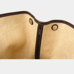 Hermes Garden PM Tote Toile Ash Buffle Leather Beige Dark Brown For Women 13 Hermes Garden PM Tote Toile Ash Buffle Leather Beige Dark Brown For Women -Deals Hermes Store luxury women hermes used handbags p637296 004