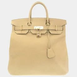 Hermes Otacroa 40 Togo Trench A Engraved (Made In 2017) Handbag 0107 For Women