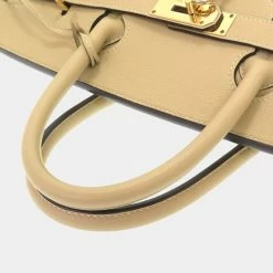 Hermes Otacroa 40 Togo Trench A Engraved (Made In 2017) Handbag 0107 For Women -Deals Hermes Store luxury women hermes used handbags p637308 009