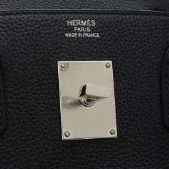 Hermes Otacroa 40 Western Togo Black Z Engraved Handbag For Women -Deals Hermes Store luxury women hermes used handbags p637309 009