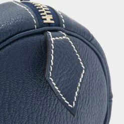 Hermes Porochon 1925 30 Chevre Blue Brighton O Engraved Handbag Blue 0127 For Women -Deals Hermes Store luxury women hermes used handbags p637310 004