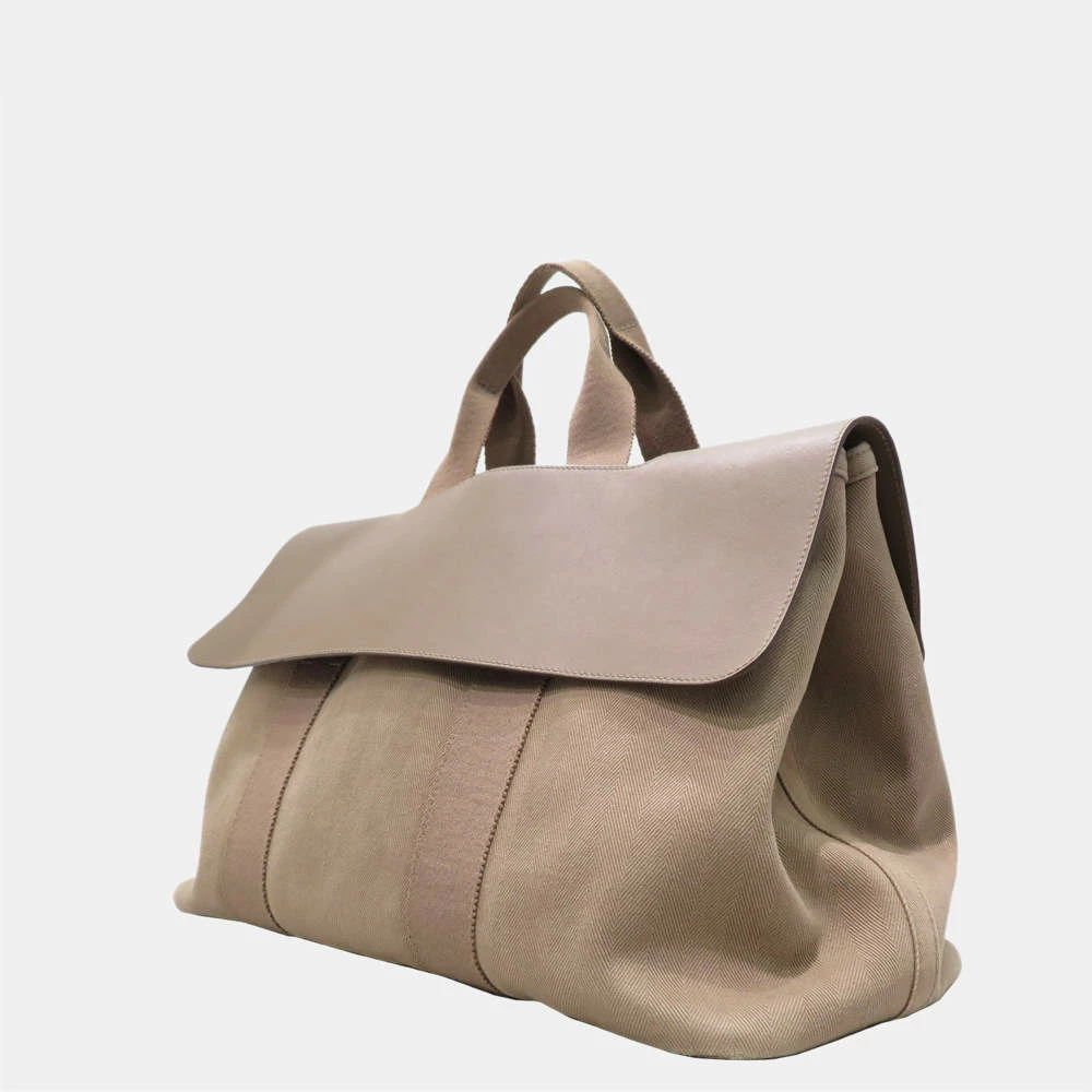 Hermes Valparaiso MM Handbag Etup Canvas X Leather For Women 4 Hermes Valparaiso MM Handbag Etup Canvas X Leather For Women - Image 2