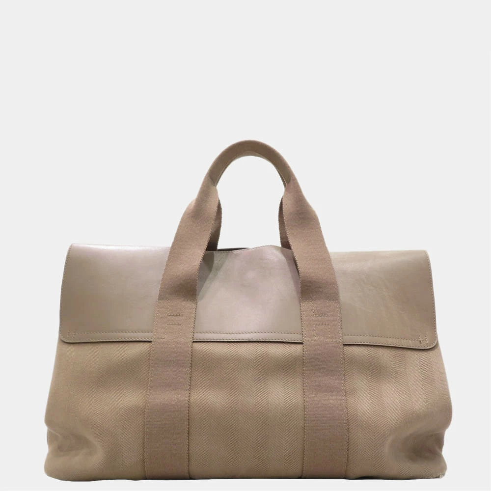 Hermes Valparaiso MM Handbag Etup Canvas X Leather For Women 5 Hermes Valparaiso MM Handbag Etup Canvas X Leather For Women - Image 3