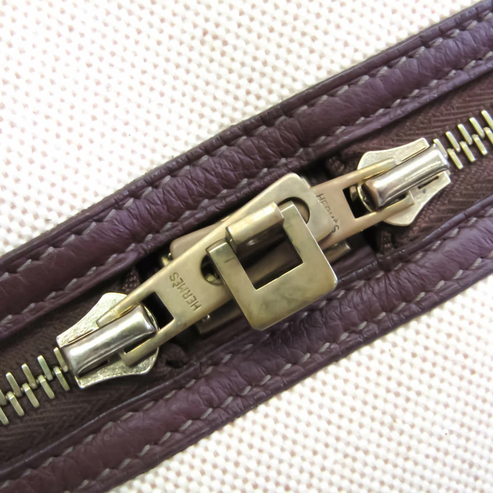 Hermes Victoria 43 Unisex Toile H,Ardennes Leather Boston Bag Beige,Bro BF545541 For Women 7 Hermes Victoria 43 Unisex Toile H,Ardennes Leather Boston Bag Beige,Bro BF545541 For Women - Image 5