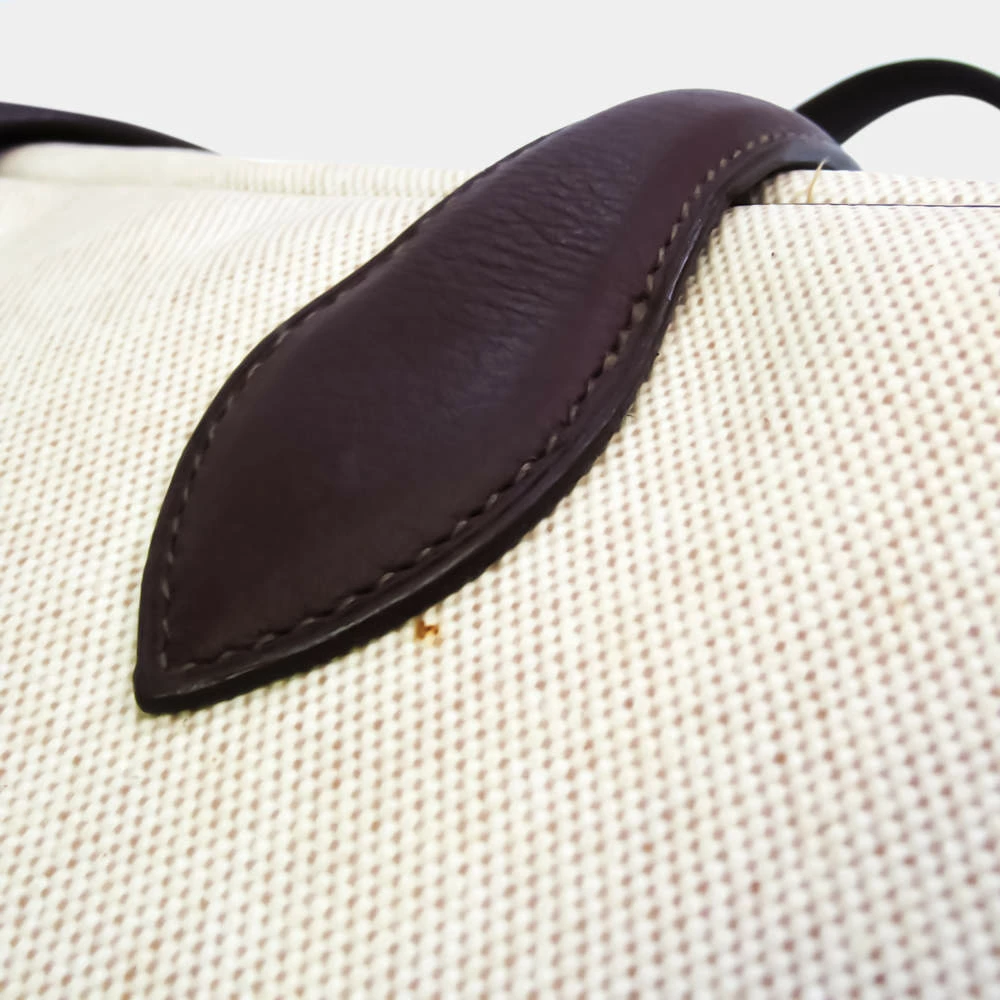 Hermes Victoria 43 Unisex Toile H,Ardennes Leather Boston Bag Beige,Bro BF545541 For Women 8 Hermes Victoria 43 Unisex Toile H,Ardennes Leather Boston Bag Beige,Bro BF545541 For Women - Image 6