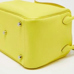 Hermes Lime Taurillon Clemence Leather Palladium Plated Lindy 26 Bag For Women -Deals Hermes Store luxury women hermes used handbags p638139 008