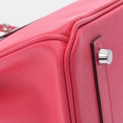 Hermes Pink Epsom Leather Palladium Hardware Birkin 30 Bag For Women -Deals Hermes Store luxury women hermes used handbags p638499 006