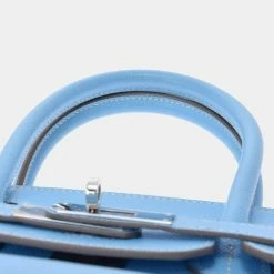 Hermes Blue Epsom Leather Palladium Hardware Birkin 30 Bag For Women -Deals Hermes Store luxury women hermes used handbags p638500 004