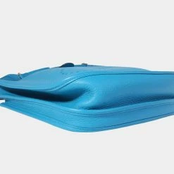 Hermes Bleu Frida ClÃ©mence Evelyne III 29 PHW For Women -Deals Hermes Store luxury women hermes used handbags p639049 003