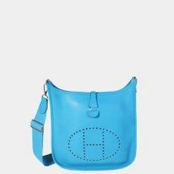 Hermes Bleu Frida ClÃ©mence Evelyne III 29 PHW For Women