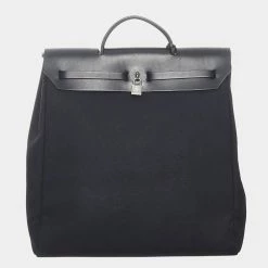 Hermes Black Herbag MM For Women -Deals Hermes Store luxury women hermes used handbags p640449 003