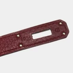 Hermes Red Leather Palladium Hardware Kelly Retourne 32 Bag For Women -Deals Hermes Store luxury women hermes used handbags p640648 007