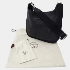 Hermes Bag Ladies Shoulder Evelyne 3 Taurillon Clemence Black Y Engraved For Women -Deals Hermes Store luxury women hermes used handbags p642233 004