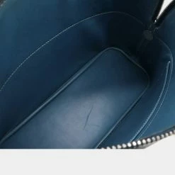 Hermes Bored 31 Handbag Shoulder Bag Box Calf Leather Blue Tarasa H Engraved For Women -Deals Hermes Store luxury women hermes used handbags p642234 004