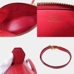 Hermes Bolide 27 Epson Red Handbag Ladies Hermes For Women -Deals Hermes Store luxury women hermes used handbags p642238 005