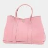 Hermes Garden Party TPM 30 Buffle Sindhu Pink â¡ O Engraved Handbag For Women