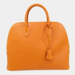 Hermes Bolide 1923 Orange Handbag Epson Ladies Hermes For Women