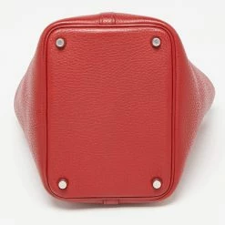 Hermes Rouge Garance Togo Leather Picotin Lock 18 Bag For Women -Deals Hermes Store luxury women hermes used handbags p642926 016