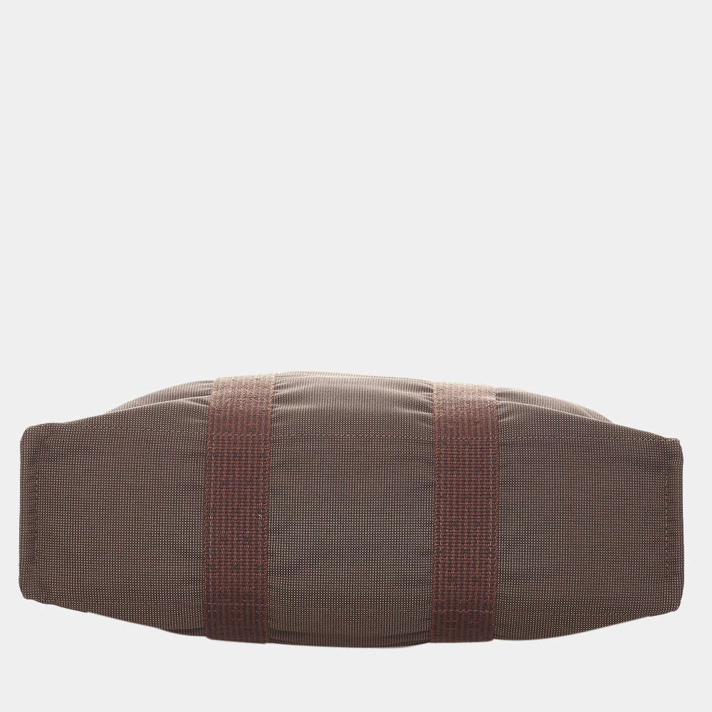 Hermes Brown/Red Herline MM For Women 6 Hermes Brown/Red Herline MM For Women - Image 4