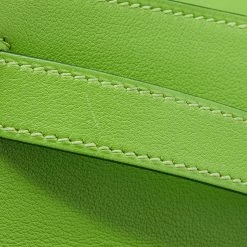 Hermes Anis Green Swift Leather Gold Hardware Kelly Retourne 28 Bag For Women -Deals Hermes Store luxury women hermes used handbags p645416 006