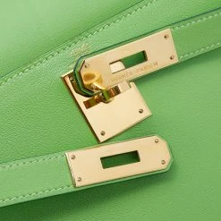 Hermes Anis Green Swift Leather Gold Hardware Kelly Retourne 28 Bag For Women -Deals Hermes Store luxury women hermes used handbags p645416 009