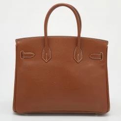 Hermes Gold Epsom Leather Palladium Hardware Birkin 30 Bag For Women 20 Hermes Gold Epsom Leather Palladium Hardware Birkin 30 Bag For Women -Deals Hermes Store luxury women hermes used handbags p645435 013
