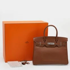 Hermes Gold Epsom Leather Palladium Hardware Birkin 30 Bag For Women 29 Hermes Gold Epsom Leather Palladium Hardware Birkin 30 Bag For Women -Deals Hermes Store luxury women hermes used handbags p645435 014