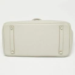 Hermes Pearl Grey Togo Leather Palladium Finish Birkin 35 Bag For Women -Deals Hermes Store luxury women hermes used handbags p645469 007