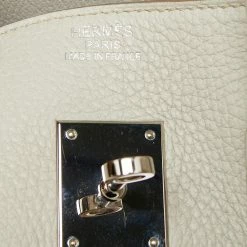 Hermes Pearl Grey Togo Leather Palladium Finish Birkin 35 Bag For Women -Deals Hermes Store luxury women hermes used handbags p645469 014
