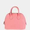 Hermes Rose D'ete Chévre Mini Bolide PHW For Women