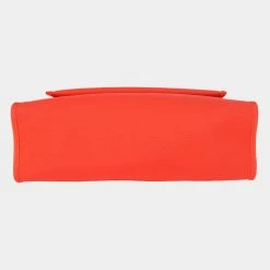 Hermes Orange Toile & Natural Vache Hunter Herbag Zip 31 PHW For Women -Deals Hermes Store luxury women hermes used handbags p645931 008