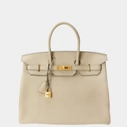 Hermes HSS Verso Trench & Capucines Togo Birkin 35 GHW For Women