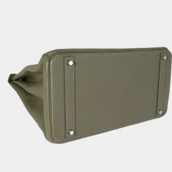 Hermes Vert Veronese Togo Birkin 40 PHW For Women -Deals Hermes Store luxury women hermes used handbags p645946 003