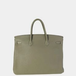 Hermes Vert Veronese Togo Birkin 40 PHW For Women -Deals Hermes Store luxury women hermes used handbags p645946 004