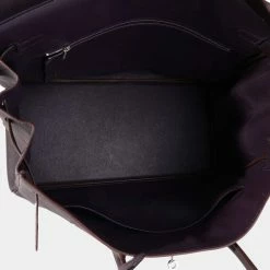 Hermes Raisin Togo Birkin 40 PHW For Women 13 Hermes Raisin Togo Birkin 40 PHW For Women -Deals Hermes Store luxury women hermes used handbags p645947 002