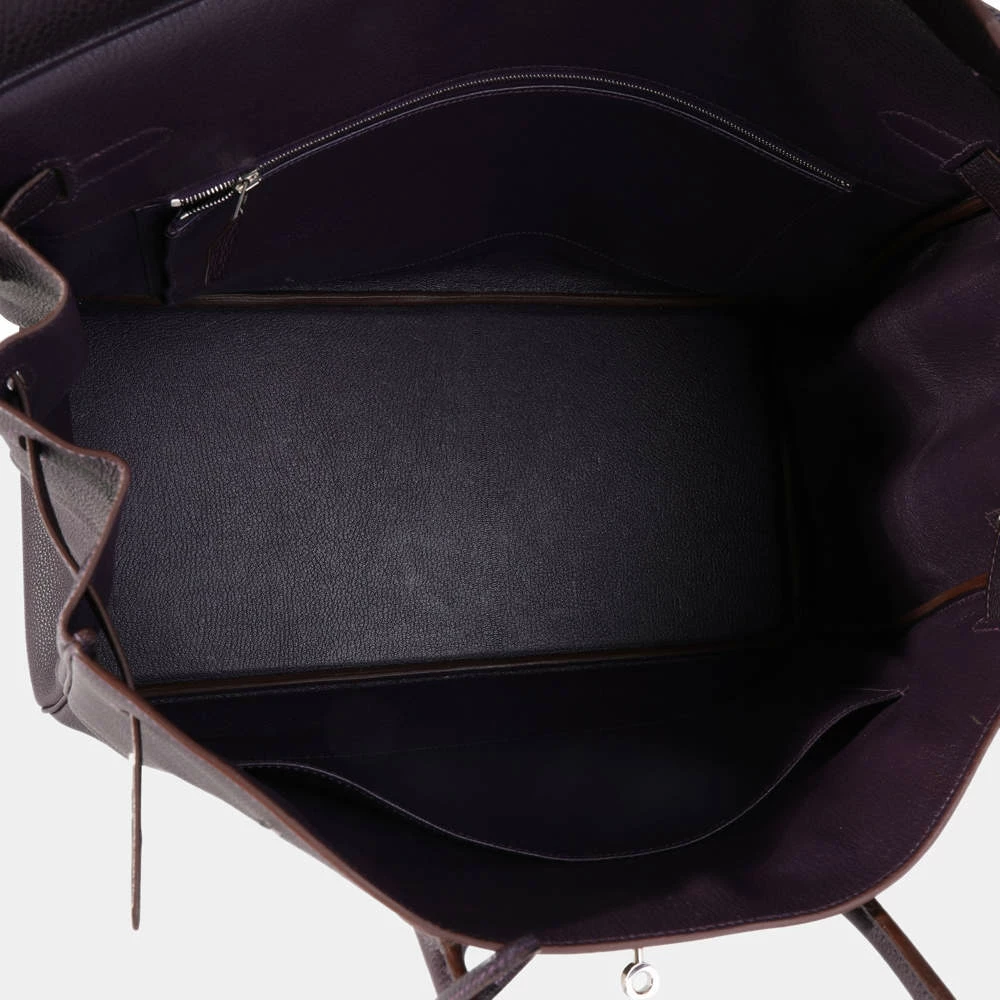 Hermes Raisin Togo Birkin 40 PHW For Women 7 Hermes Raisin Togo Birkin 40 PHW For Women - Image 5