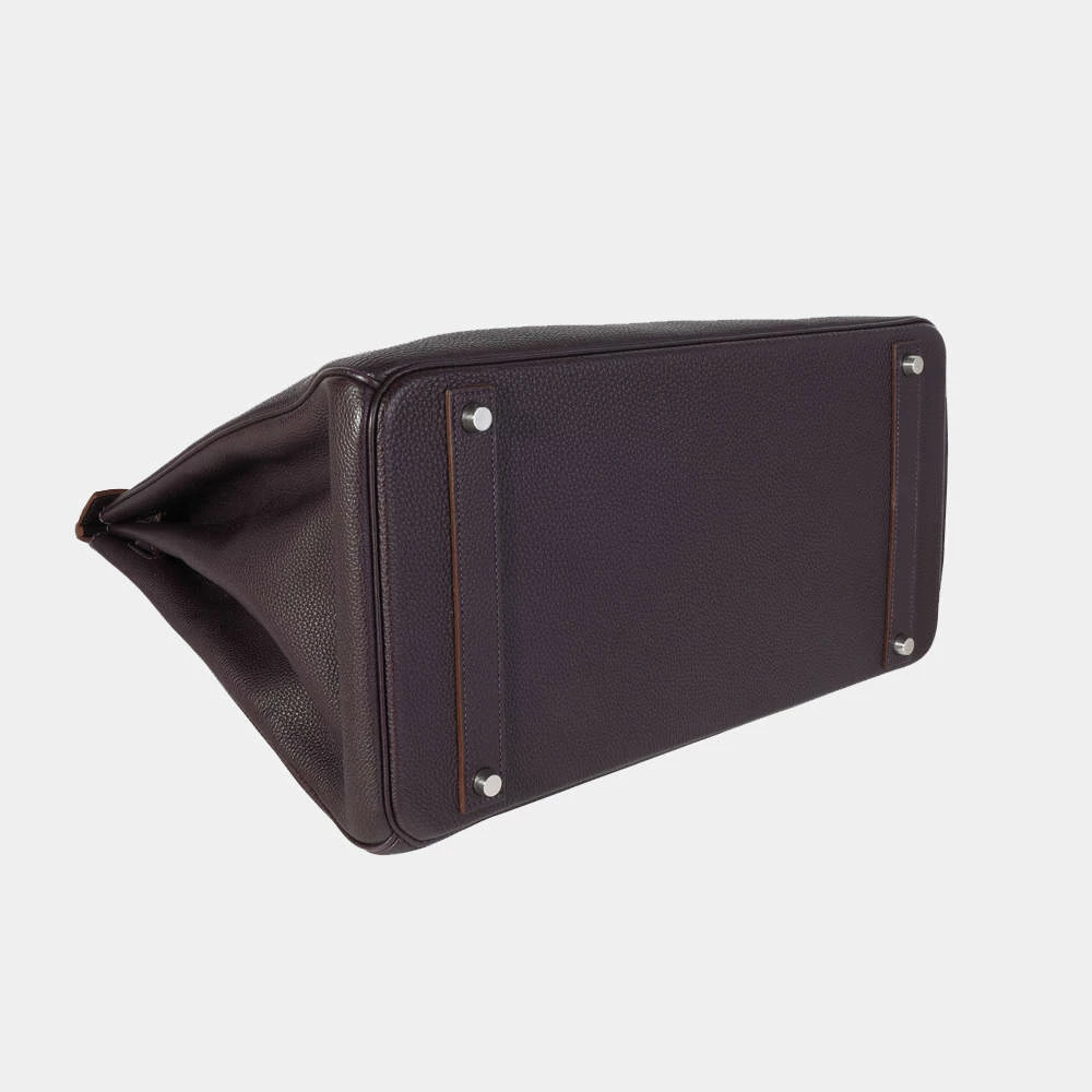 Hermes Raisin Togo Birkin 40 PHW For Women 8 Hermes Raisin Togo Birkin 40 PHW For Women - Image 6