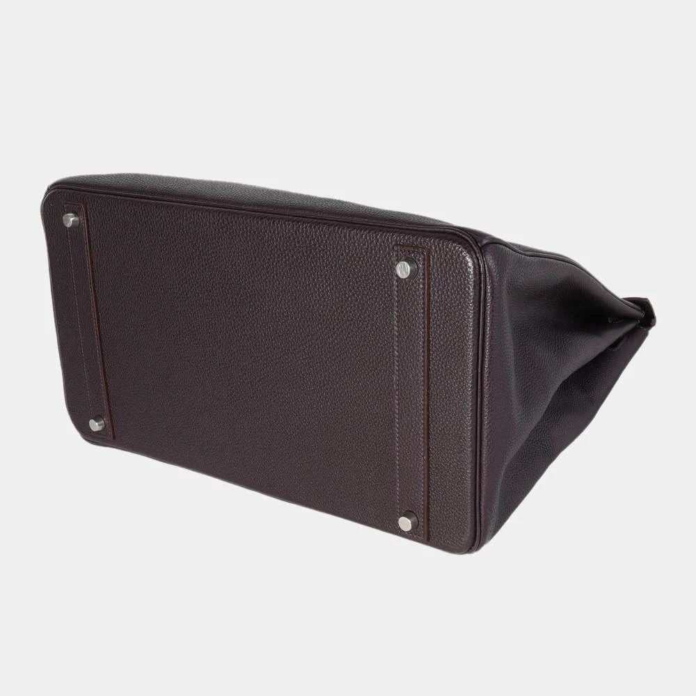 Hermes Raisin Togo Birkin 40 PHW For Women 9 Hermes Raisin Togo Birkin 40 PHW For Women - Image 7